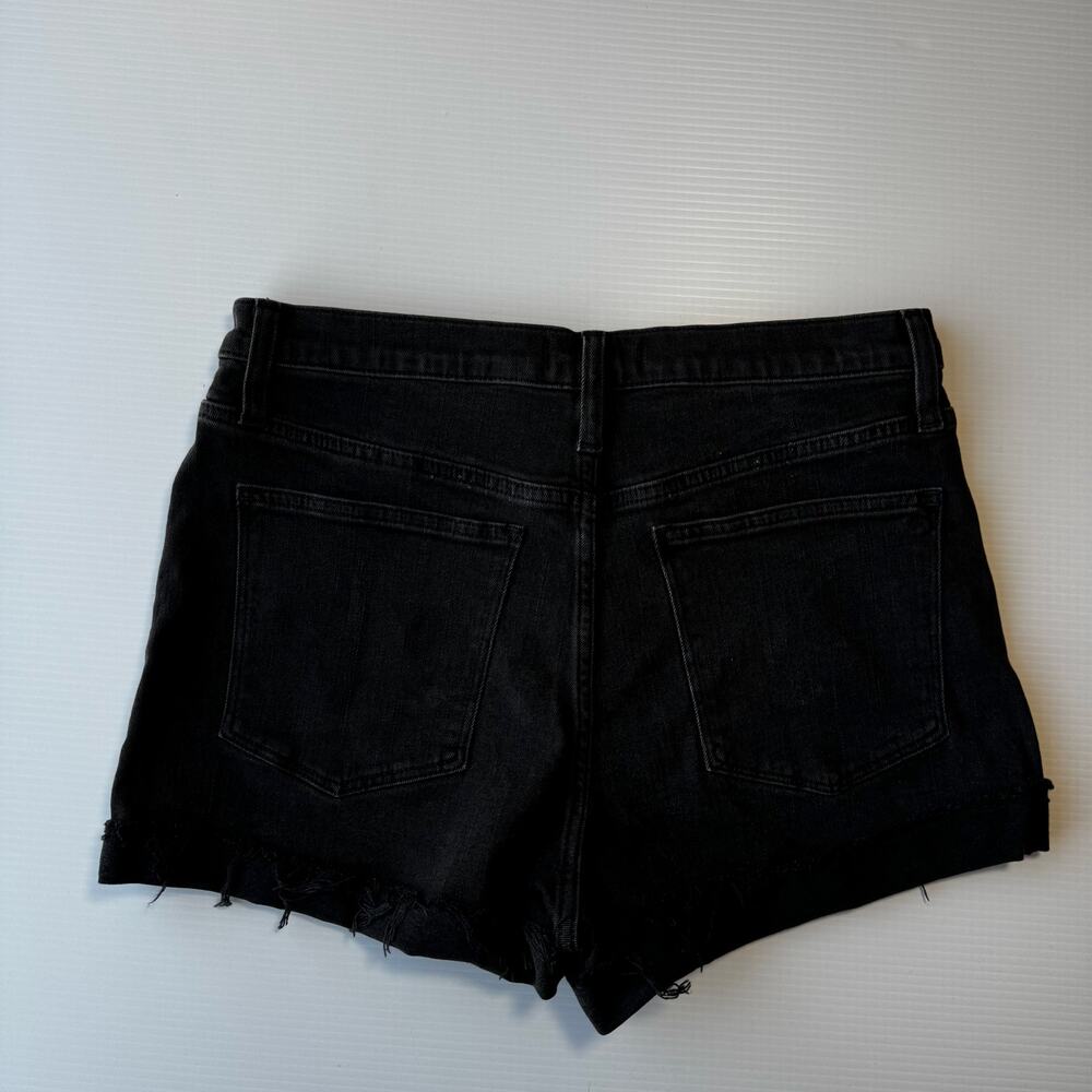 Madewell Black High Rise Denim Shorts 29 Grunge Festival Edgy Indie Sleaze Y2K - Picture 13 of 16